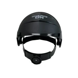 Nasco XO Skeleton Headgear with Molded Faceshield, Hardcoat, Clear, Polycarb, 12-1/2 in L x 9 in H