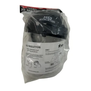 Nasco XO Skeleton Headgear with Molded Faceshield, Hardcoat, Clear, Polycarb, 12-1/2 in L x 9 in H