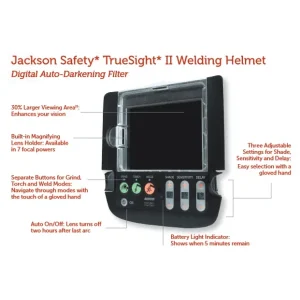 Jackson HLX Welding Helmet with TrueSight II Digital ADF- Black Part#29371