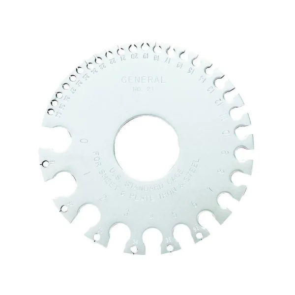General Tools Sheet Metal Gauge, #0 – #36