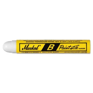 Markal White B Paintstik Marker, 12/pk – 80220