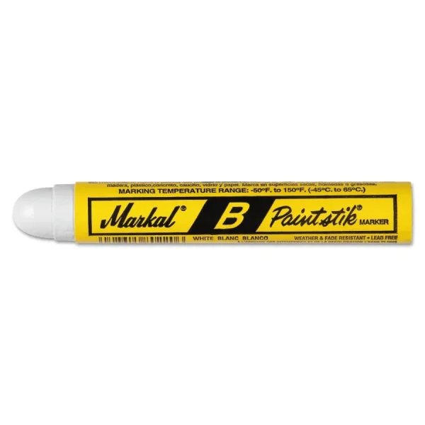 Markal White B Paintstik Marker, 12/pk – 80220