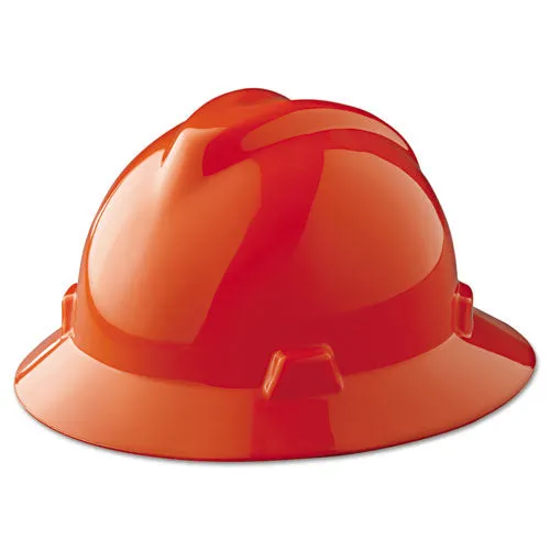 MSA V-Gard Brimmed Hard Hat w/ Staz-On Suspension, Non-Slotted – 454734