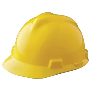 MSA V-Gard Hard Hat w/ Staz-On Suspension, Slotted – 463944