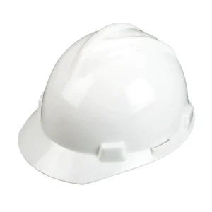 MSA V-Gard Hard Hat w/ Fas-Trac Suspension, Slotted – 475358