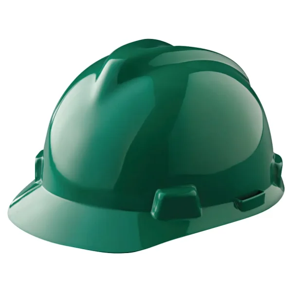 MSA V-Gard Slotted Hard Hat w/ Fas-Trac Suspension – 475362