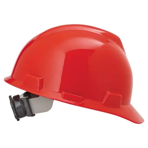 MSA V-Gard Hard Hat w/ Fas-Trac Suspension, Slotted – 475363