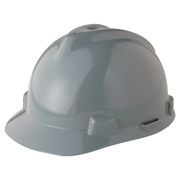 MSA V-Gard Slotted Hard Hat w/ Fas-Trac Suspension – 475364