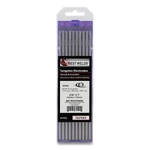 Best Welds E3 Tungsten Electrodes – Package of 10 (Select Diameter)