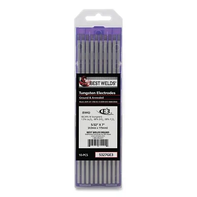 Best Welds E3 Tungsten Electrodes – Package of 10 (Select Diameter)