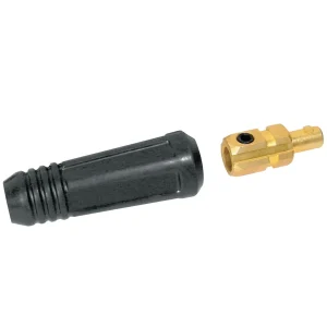 Best Welds Dinse Style Cable Plug and Socket, Male, Ball Point Connection 1/0 Cap 2/Pk – 900-SK-50