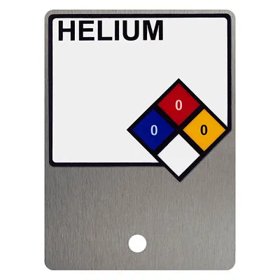 NFPA Label on Plate (Vertical)