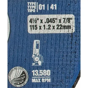Norton Gemini Rightcut Cut-Off Wheel Pkg 25 #66252823602