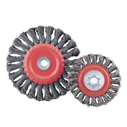 Norton Full Cable Twist Knot Wire Wheel Brushes 6 x .020 x 5/8-11 Pkg 5
