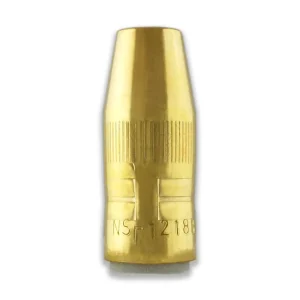 Bernard NS-1218B Centerfire Thread-On Nozzle (Small), 1/2″ Bore, 1/8″ Recess, Brass, 10/PACK