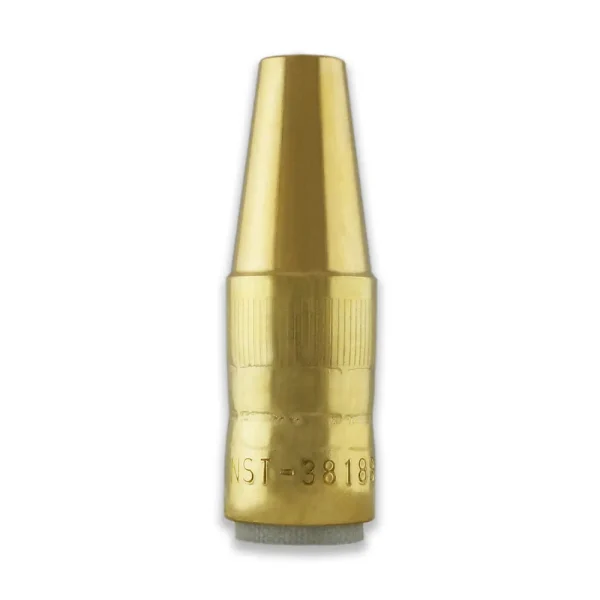 Bernard NST-3818B Centerfire Tapered Thread-On Nozzle (Small), 3/8″ Bore, 1/8″ Recess, Brass, 10/PACK