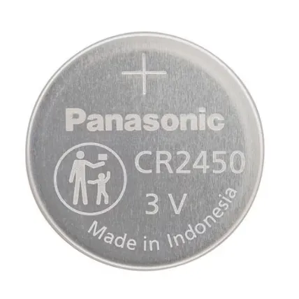 PANASONIC CR2450 REPLACEMENT BATTERY TEAR-OFF PACK, 4/PACK
