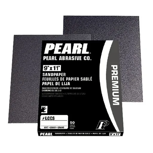 Pearl Abrasive Premium SC Sandpaper Sheets, C240, 9″ x 11″ | LCCS0240