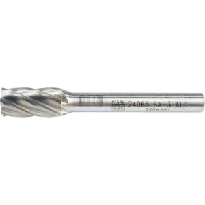 Pferd Carbide Bur Cylind. Plain End, ALU Cut 3/8″ x 3/4″ x 1/4″ Shank – SA-3 (EDP 24065)