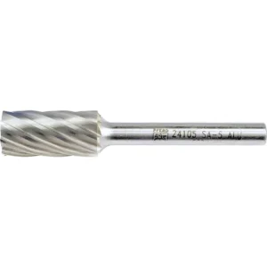 Pferd Carbide Bur – Cylind. Plain End, ALU Cut 1/2″ x 1″ x 1/4″ Shank – SA-5 (EDP 24105)