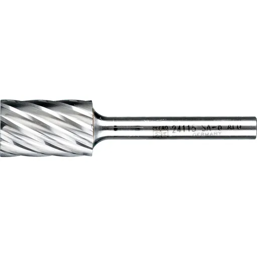 Pferd Carbide Bur – Cylind. Plain End, ALU Cut 5/8″ x 1″ x 1/4″ Shank – SA-6 (EDP 24115)