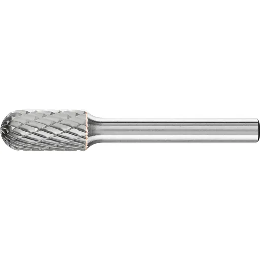 Pferd Carbide Bur – Cylind. Radius End, DBL Cut 3/8” x 3/4” x 1/4” Shank – SC-3 (EDP 24422)