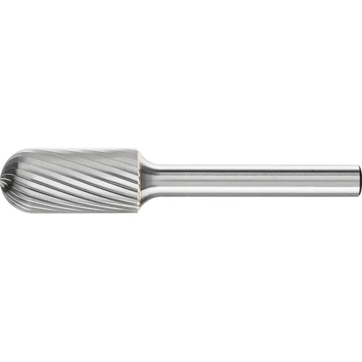 Pferd Carbide Bur – Cylind. Radius End, SGL Cut 1/2” x 1” x 1/4” Shank – SC-5 (EDP 24461)