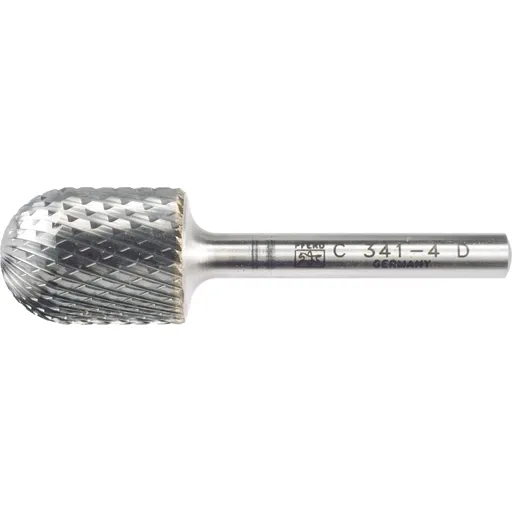 Pferd Carbide Bur – Cylind. Radius End, DIA Cut 3/4” x 1” x 1/4” Shank – SC-7 (EDP 24483)