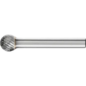Pferd Carbide Bur – Ball Shape, DBL Cut 3/8” x 5/16” x 1/4” Shank – SD-3 ( EDP 24562)