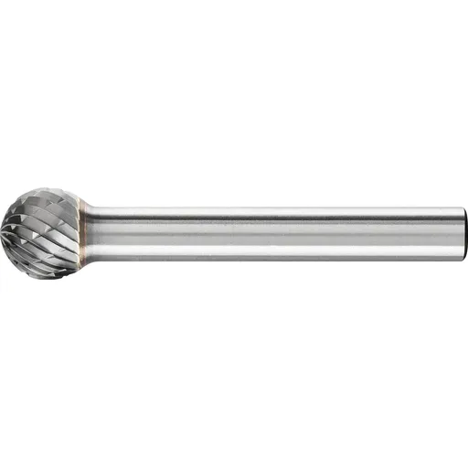 Pferd Carbide Bur – Ball Shape, DBL Cut 3/8” x 5/16” x 1/4” Shank – SD-3 ( EDP 24562)