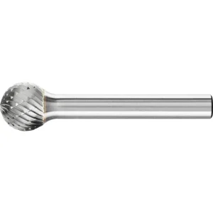 Pferd Carbide Bur – Ball Shape, DBL Cut 7/16” x 3/8” x 1/4” Shank – SD-4 (EDP 24572)