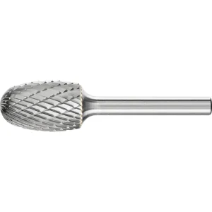 Pferd Carbide Bur – Oval Shape, DBL Cut 5/8” x 1” x 1/4” Shank – SE-6 ( EDP 24662)