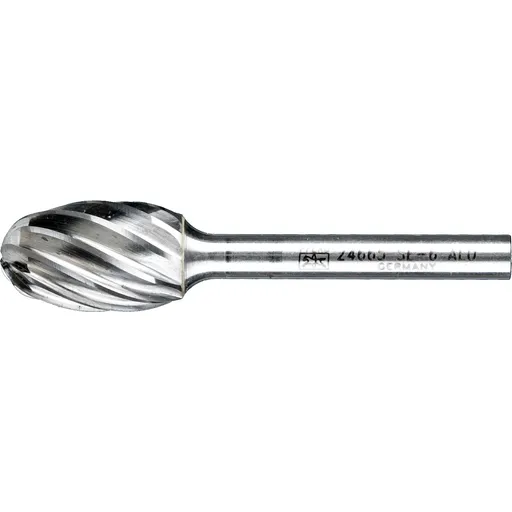 Pferd Carbide Bur – Oval Shape, ALU Cut 5/8″ x 1″ x 1/4″ Shank – SE-6 ( EDP 24665)