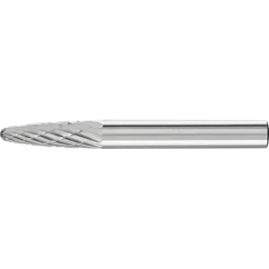 Pferd Carbide Bur – Tree Shape, DBL Cut 1/4” x 5/8” x 1/4” Shank – SF-1 ( EDP 24692)