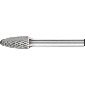 Pferd Carbide Bur – Tree Shape, DBL Cut 3/8” x 3/4” x 1/4” Shank – SF-3 ( EDP 24702)