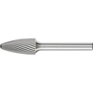 Pferd Carbide Bur – Tree Shape, SGL Cut 1/2” x 1” x 1/4” Shank – SF-5 ( EDP 24721)