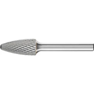 Pferd Carbide Bur – Tree Shape, DIA Cut 1/2” x 1” x 1/4” Shank – SF-5 (EDP 24723)