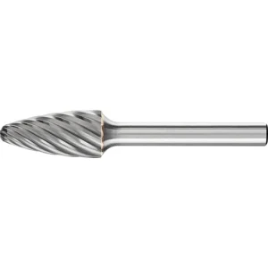 Pferd Carbide Bur – Tree Shape, INOX Cut 1/2” x 1” x 1/4” Shank – SF-5 ( EDP 24727)