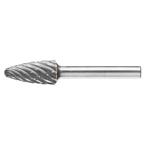 Pferd Carbide Bur – Tree Shape, STEEL Cut 1/2” x 1” x 1/4” Shank – SF-5 ( EDP 24728)