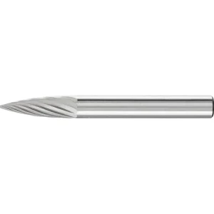 Pferd Carbide Bur – Tree Shape (Pointed), SGL Cut 1/4” x 5/8” x 1/4” Shank – SG-1 ( EDP 24781)