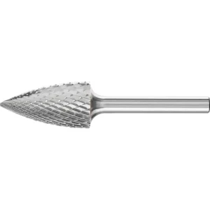 Pferd Carbide Bur – Tree Shape (Pointed), DIA Cut 5/8” x 1” x 1/4” Shank – SG-6 (EDP 24833)