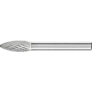 Pferd Carbide Bur – Flame Shape, DBL Cut 5/16” x 3/4” x 1/4” Shank – SH-2 ( EDP 24872)