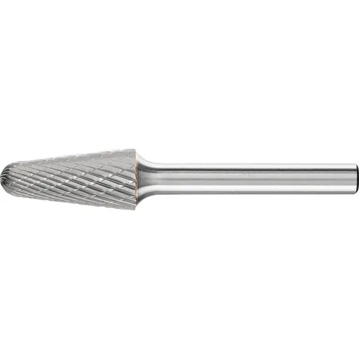 Pferd Carbide Bur – 14° Taper, DBL Cut 1/2” x 1-1/8” x 1/4” Shank – SL-4 ( EDP 25162)