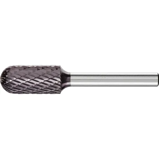 Pferd Carbide Bur – Cylind. (Radius End), DBL Cut 1/2” x 1” x 1/4” Ext. Shank – SC-5L6 ( EDP 25882)