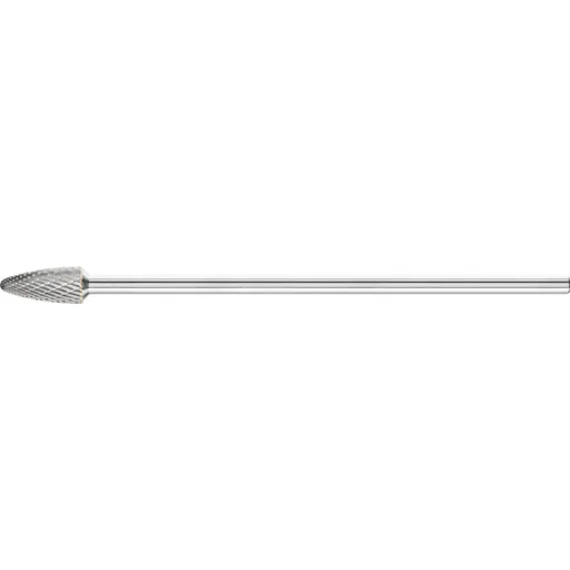 Pferd Carbide Bur – Tree Shape, DBL Cut 1/2” x 1” x 1/4” Ext. Shank – SF-5L6 ( EDP 26062)