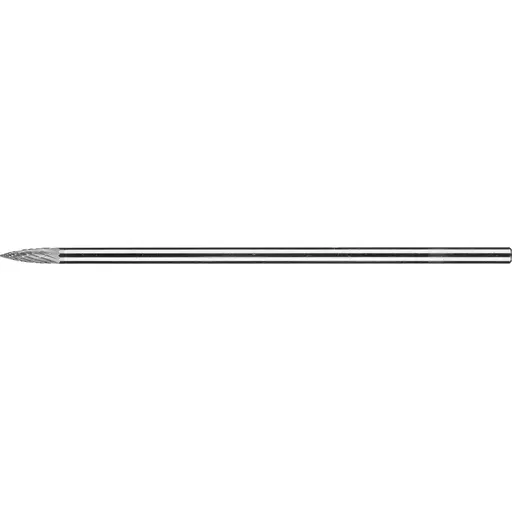 Pferd Carbide Bur – Tree Shape (Pointed), DBL Cut 1/4” x 5/8” x 1/4” Ext. Shank – SG-1L6 ( EDP 26102)