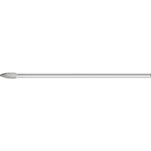 Pferd Carbide Bur – Flame Shape, DBL Cut 5/16” x 3/4” x 1/4” Ext. Shank – SH-2L6 ( EDP 26162)