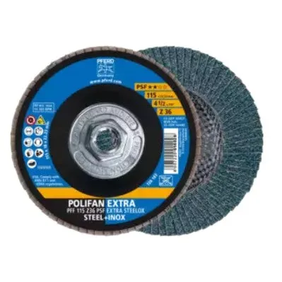 Pferd 60485 Flap Disc 4-12×5/8-11 36 Grit (Package of 10)