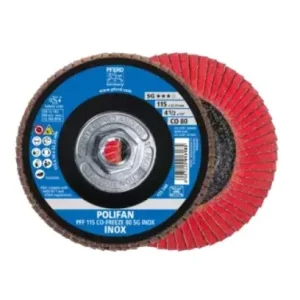 Pferd 61084 Flap Disc 4-1/2×4/8-11 80 Grit (Package of 10)