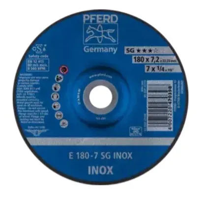 Pferd 61108 Grinding Wheel 7×1/4×7/8 SG INOX (Package of 10)